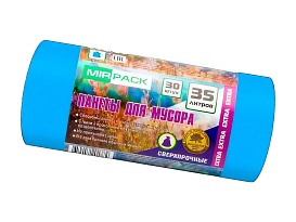 Мешки для мусора 35 л, ароматизированные, синие, в рулоне 30 шт., ПНД, 12 мкм, 640х500 мм, EXTRA, 3530661 в Нальчике