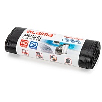 Мешки для мусора 60 л, черные, в рулоне 20 шт., ПНД, 10 мкм, 700х600 мм, LAIMA, 601381 в Нальчике Мешки для мусора 60 л, черные, в рулоне 20 шт., ПНД, 10 мкм, 700х600 мм, LAIMA, 601381 в Нальчике