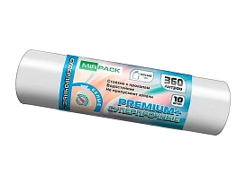 Мешки для мусора 360 л, белые, в рулоне 10 шт., ПВД 65 мкм, 1400х1000 мм, PREMIUM+, 3601015302 в Нальчике