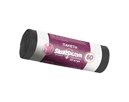 Мешки для мусора 50 л, черные, в рулоне 20 шт., ПНД, 10 мкм, 700х600 мм, SIBIRSKAYA, 101-006 S в Нальчике Мешки для мусора 50 л, черные, в рулоне 20 шт., ПНД, 10 мкм, 700х600 мм, SIBIRSKAYA, 101-006 S в Нальчике