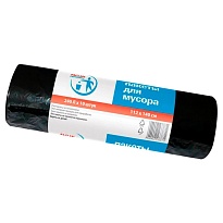 Мешки для мусора 240 л, черные, в рулоне 10 шт., ПВД 30 мкм, 1400х1120 мм, PACLAN Professional, 606336 в Нальчике