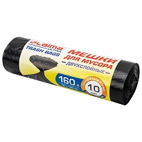 Мешки для мусора 160 л, черные, в рулоне 10 шт., ПВД, 30 мкм, 1200х900 мм, LAIMA ULTRA, 607694 в Нальчике Мешки для мусора 160 л, черные, в рулоне 10 шт., ПВД, 30 мкм, 1200х900 мм, LAIMA ULTRA, 607694 в Нальчике