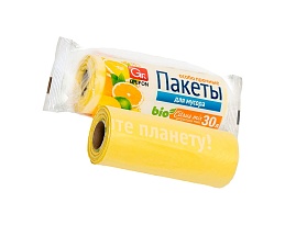 Мешки для мусора 35 л, ароматизированные, желтые, в рулоне 20 шт., ПНД, 12 мкм, 560х530 мм, GRIFON Цитрусовый Микс, 100-033 в Нальчике