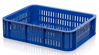 Ящик (лоток) кондитерский перфорированный синий в Нальчике