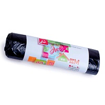 Мешки для мусора 60 л, черные, в рулоне 20 шт., ПНД, 7 мкм, 700х600 мм, Концепция Быта ЭкоДом, 601349 в Нальчике Мешки для мусора 60 л, черные, в рулоне 20 шт., ПНД, 7 мкм, 700х600 мм, Концепция Быта ЭкоДом, 601349 в Нальчике