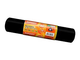 Мешки для мусора 180 л, ароматизированные, черные, в рулоне 10 шт., ПВД, 80 мкм, 1100х930 мм, EXPORT, exp18010142 в Нальчике
