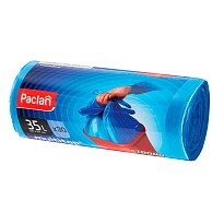 Мешки для мусора 35 л, с ушками, синие, в рулоне 30 шт., ПНД, 10,5 мкм, 640х500 мм, PACLAN Multitop, 600819 в Нальчике Мешки для мусора 35 л, с ушками, синие, в рулоне 30 шт., ПНД, 10,5 мкм, 640х500 мм, PACLAN Multitop, 600819 в Нальчике