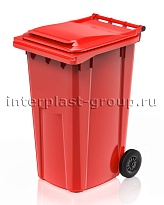 Контейнер для мусора 240 л красный облегченный 240 красный в Нальчике