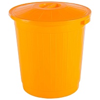 Мусорный бак с крышкой 50 л желтый 50 желтый в Нальчике Мусорный бак с крышкой 50 л желтый 50 желтый в Нальчике