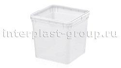 Куботейнер (ящик пластиковый) для меда и икры белый