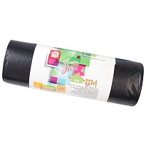 Мешки для мусора 220 л, черные, в рулоне 10 шт., ПВД, 29 мкм, 1100х830 мм, Концепция Быта ЭкоДом, 604924 в Нальчике Мешки для мусора 220 л, черные, в рулоне 10 шт., ПВД, 29 мкм, 1100х830 мм, Концепция Быта ЭкоДом, 604924 в Нальчике